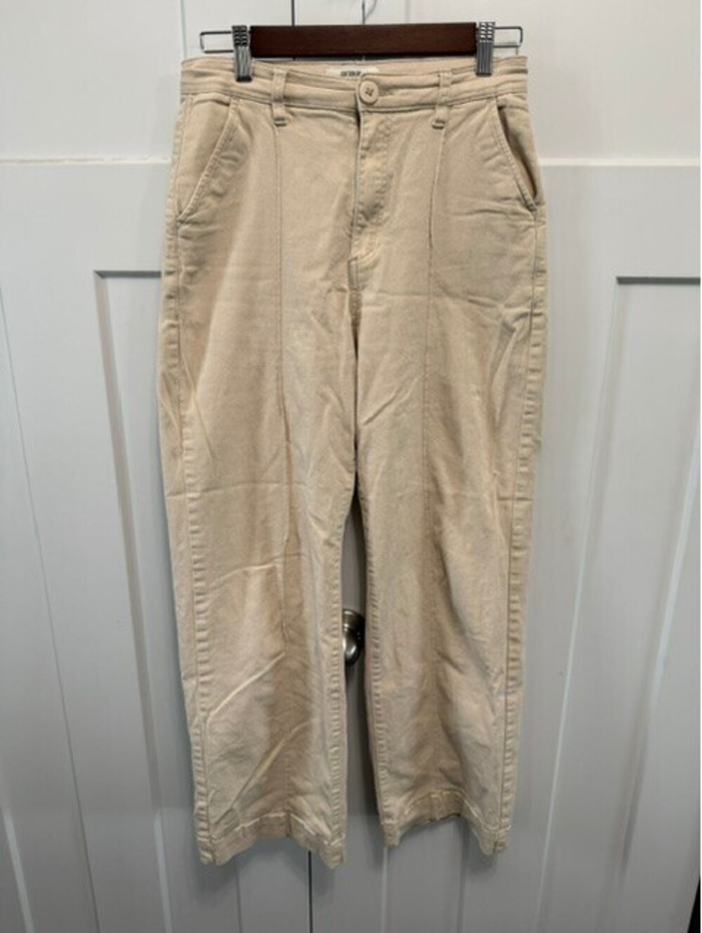 Cotton-On wide leg beige pants in size 6